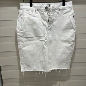 Banana Republic White Denim Skirt